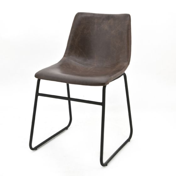 0801 Chair Logan Dark Brown
