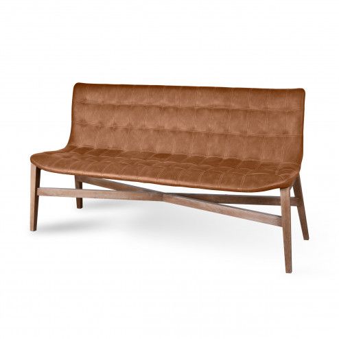 97264 Eetkamerbank Neba 160cm – cognac vintage Kopen