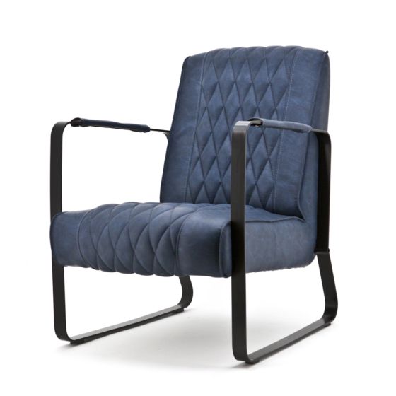 97666 Fauteuil Caro – Blauw Vintage Kopen