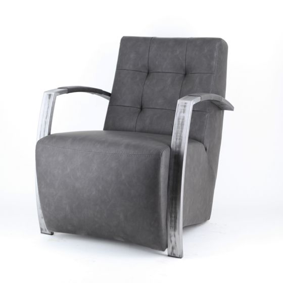 97696 Fauteuil Bram – Antraciet Vintage Kopen