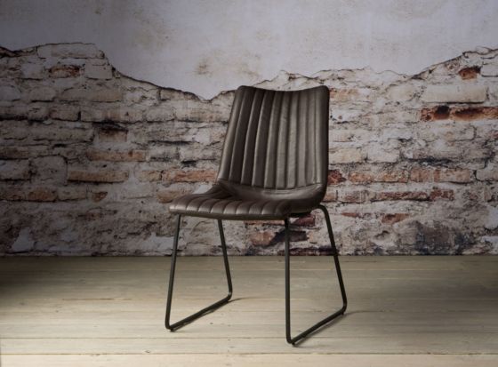 BF 0014 Salou sidechair - PU dark brown