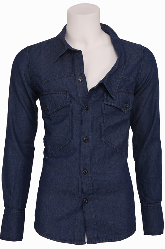 Uphill Denim – Shirt Jacket – Zumo – Overhemden – Blauw Kopen