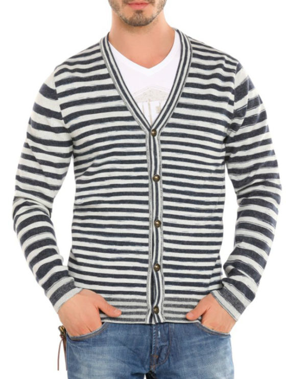 Guess vest - Sweater Morrison Indigo - Blauw / wit