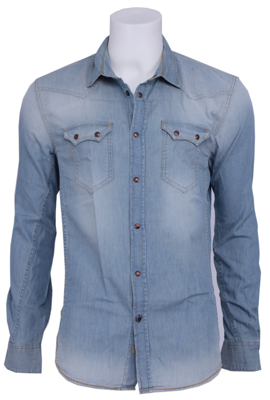 Alec shirt – Guess – Overhemden – Blauw Kopen