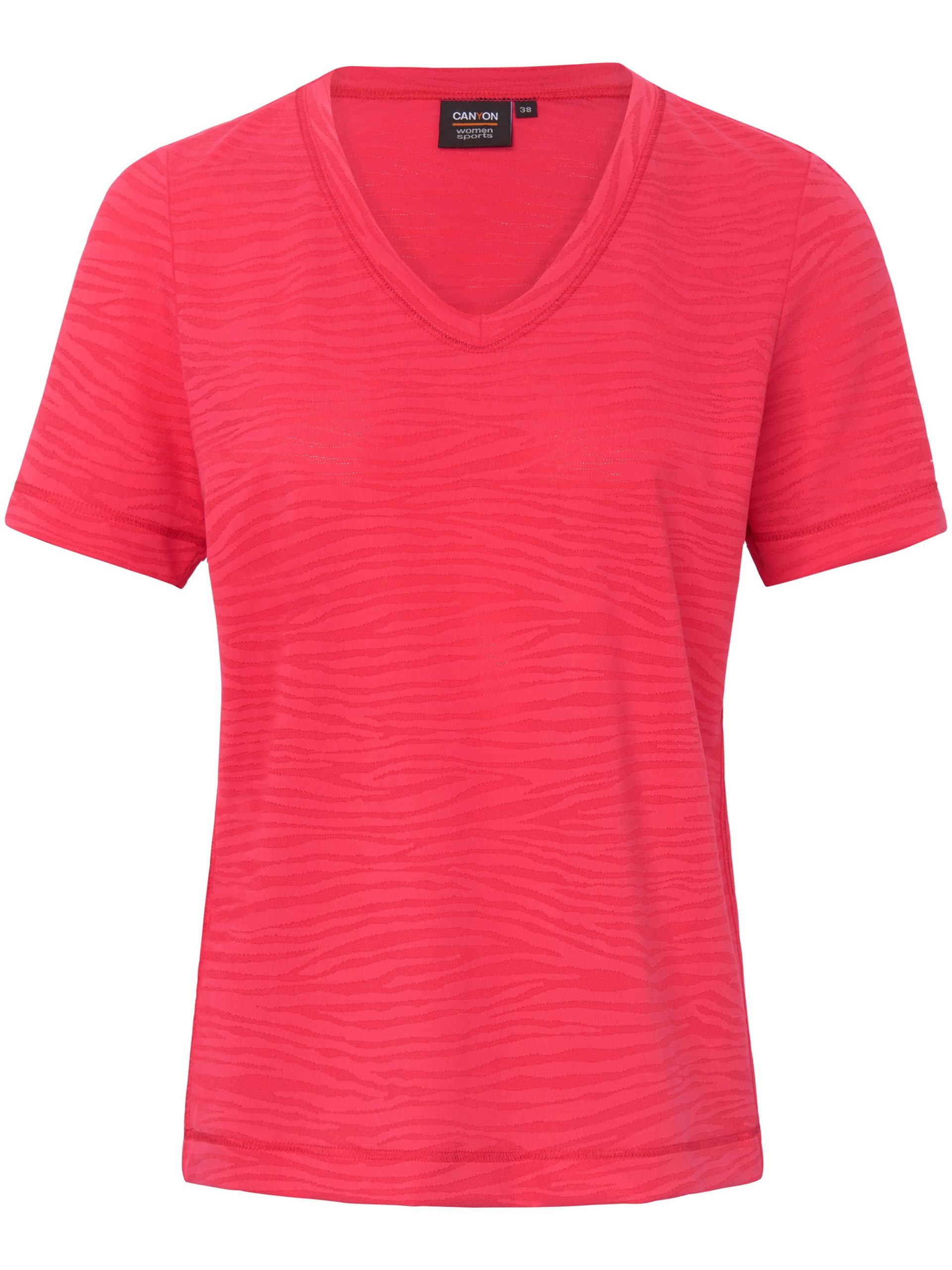 Shirt met korte mouwen en V-hals Van Canyon rood Kopen
