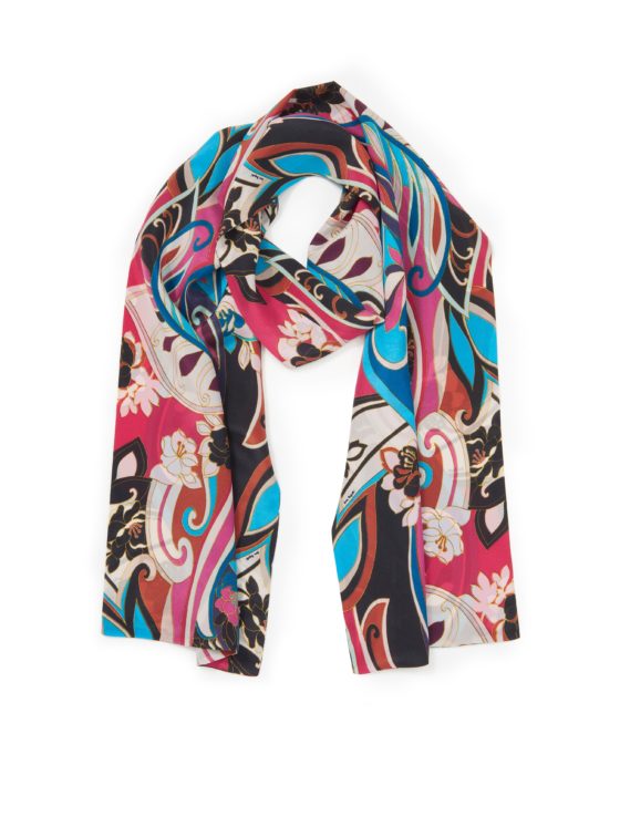 Sjaal van 100% zijde Van Laura Biagiotti Donna multicolour Kopen