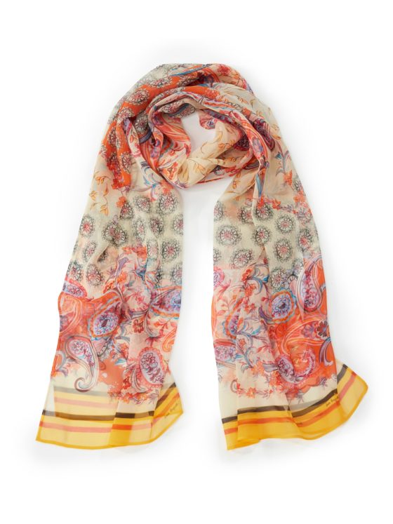 Sjaal van 100% zijde Van Laura Biagiotti Roma multicolour Kopen