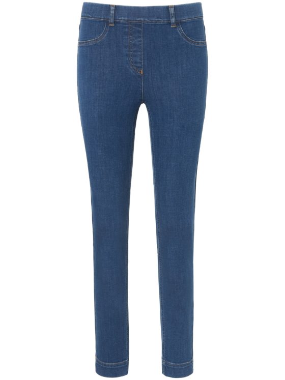 Enkellange jeans pasvorm Sylvia met ritssluiting Van Peter Hahn denim Kopen