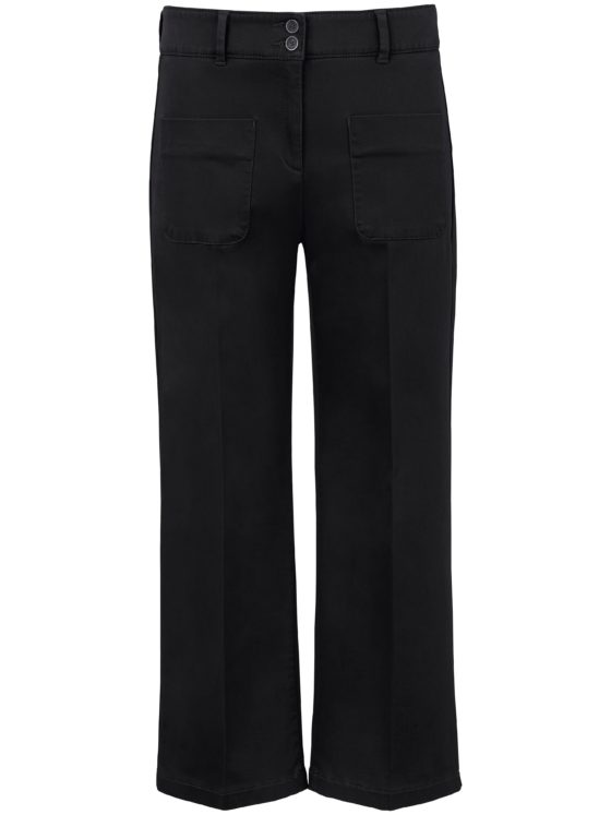 Wide fit 7/8-broek model Maine S Van Brax Feel Good zwart Kopen