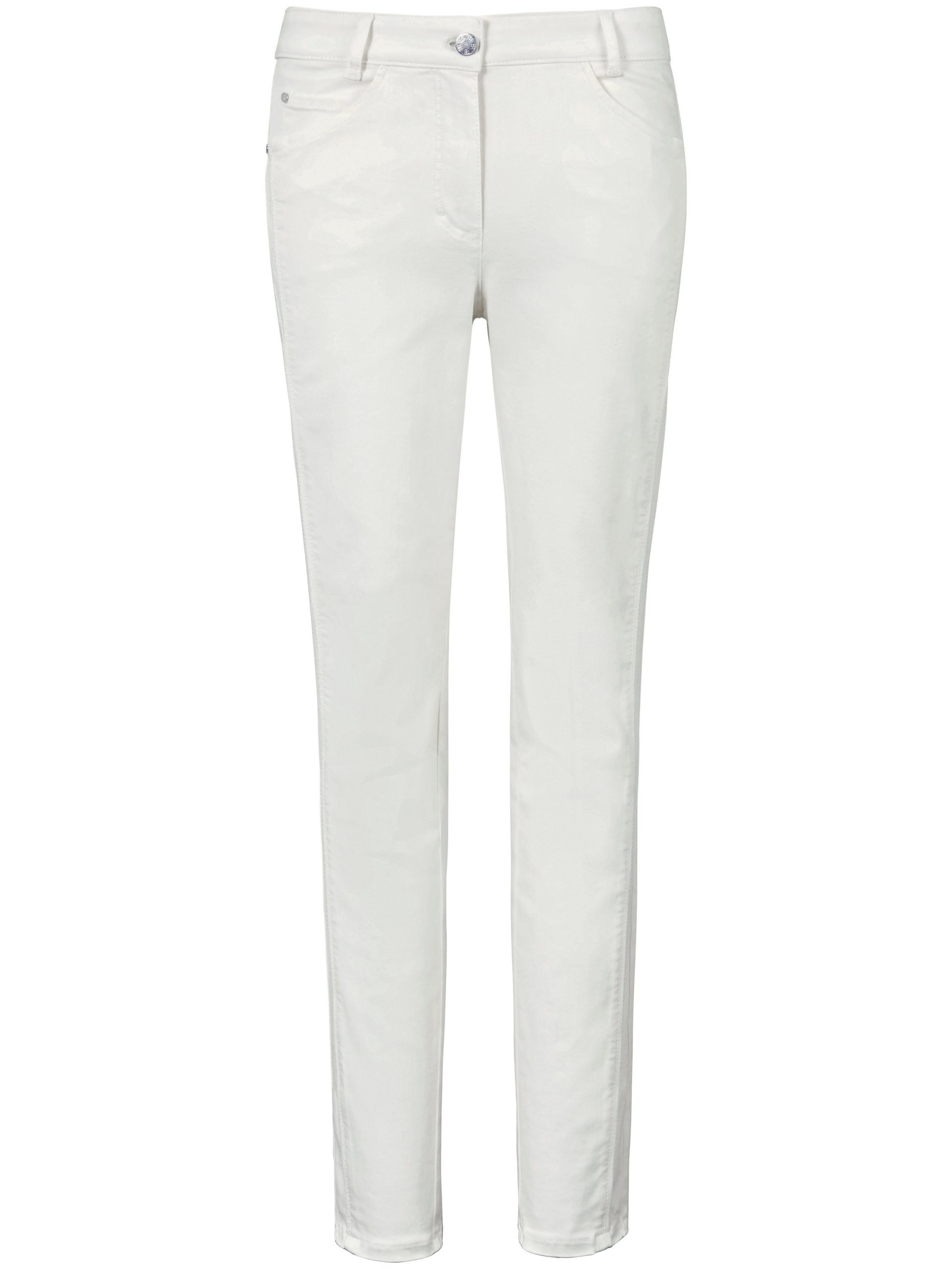 Jeans model Julienne met smalle pijpen Van Basler wit Kopen