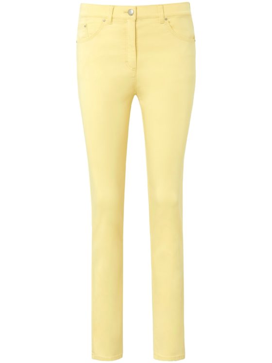 Corrigerende Comfort Plus-jeans model Caren Van Raphaela by Brax geel Kopen