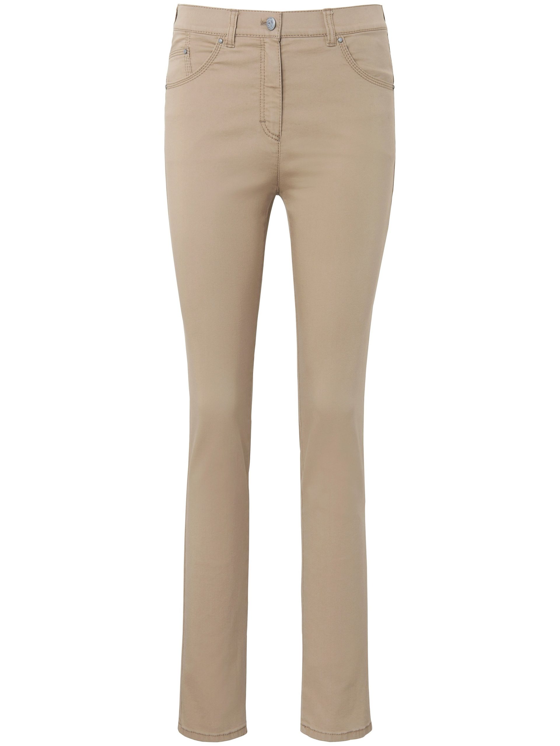 Modellerende Comfort Plus-jeans model Caren Van Raphaela by Brax beige Kopen