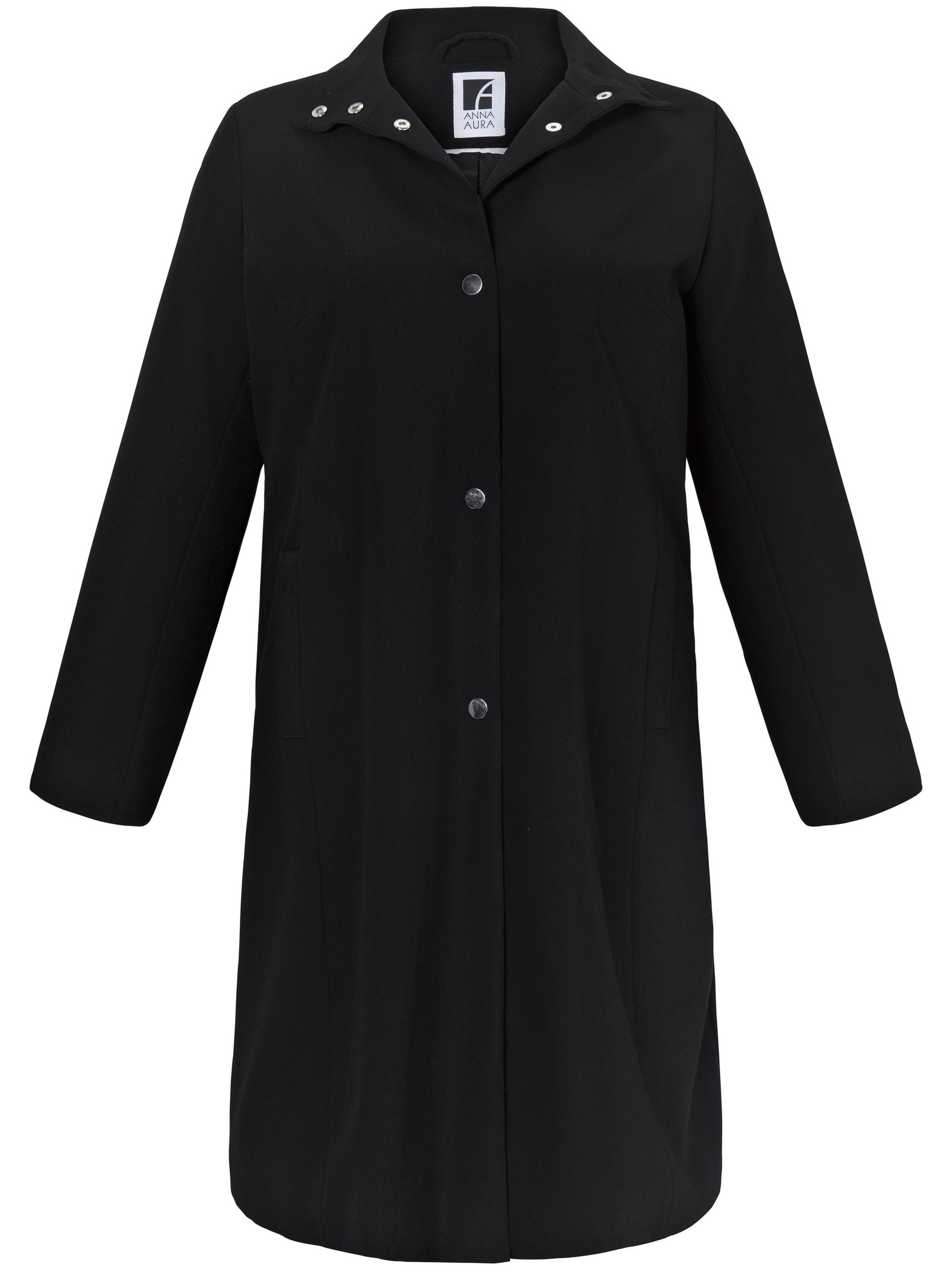 Lange zomerjas met staande kraag Van Anna Aura zwart Kopen
