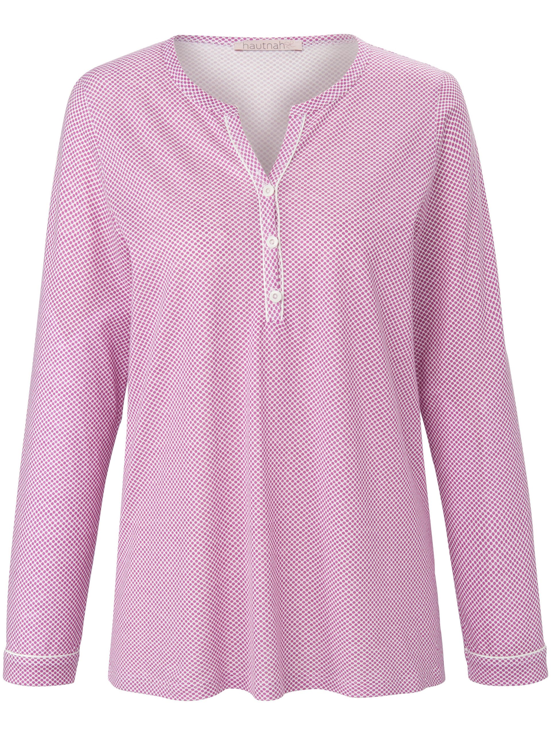 Pyjama van 100% katoen met stippenprint Van Hautnah roze Kopen