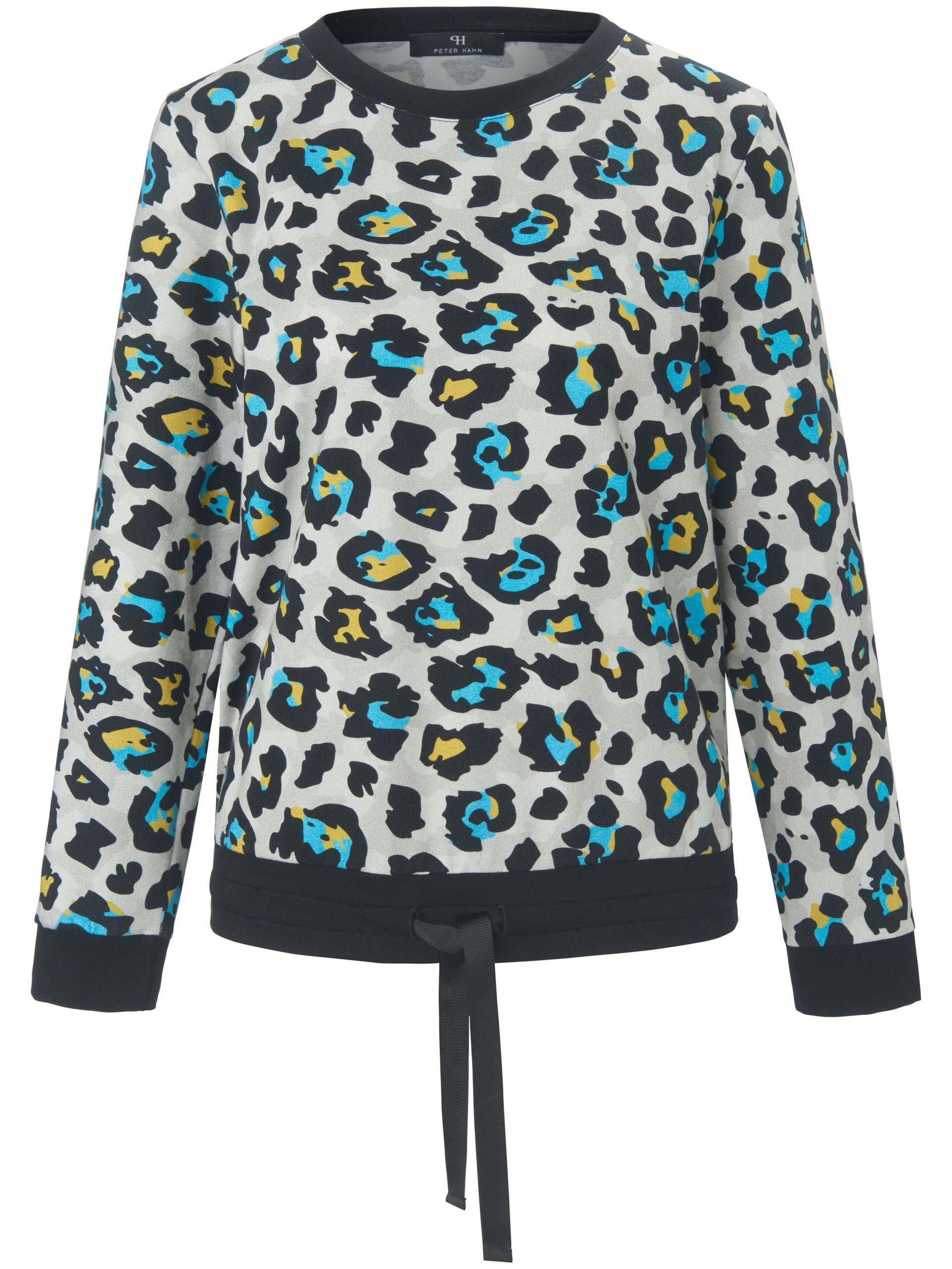 Sweatshirt met lange mouwen en luipaardprint Van Peter Hahn multicolour Kopen
