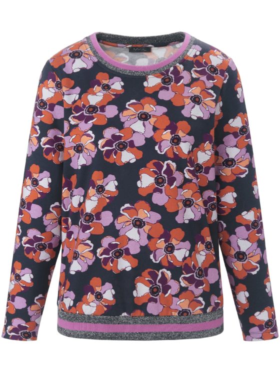 Sweatshirt met lange mouwen en bloemenprint Van MYBC multicolour Kopen