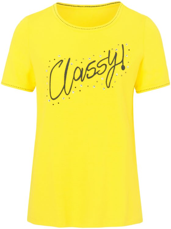 Shirt met ronde hals en korte mouwen Van MYBC geel Kopen