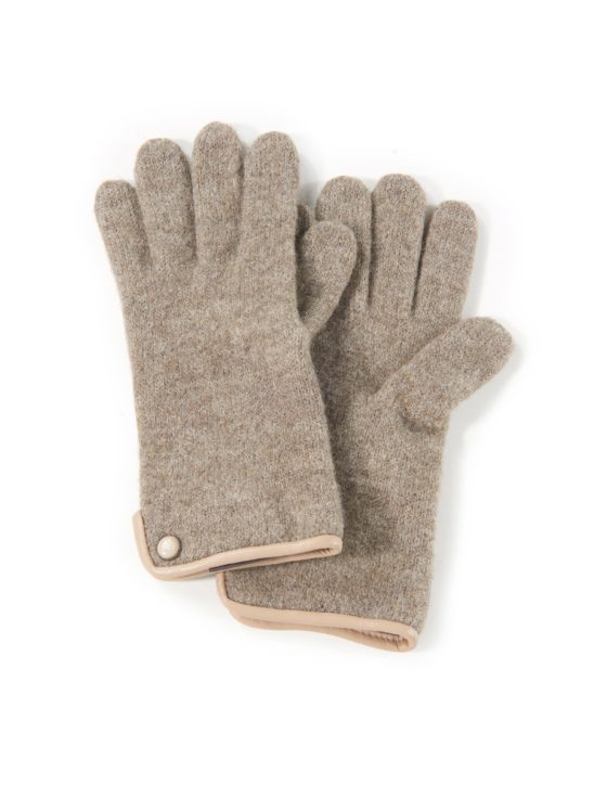 Handschoenen van 100% scheerwol Van Roeckl beige Kopen