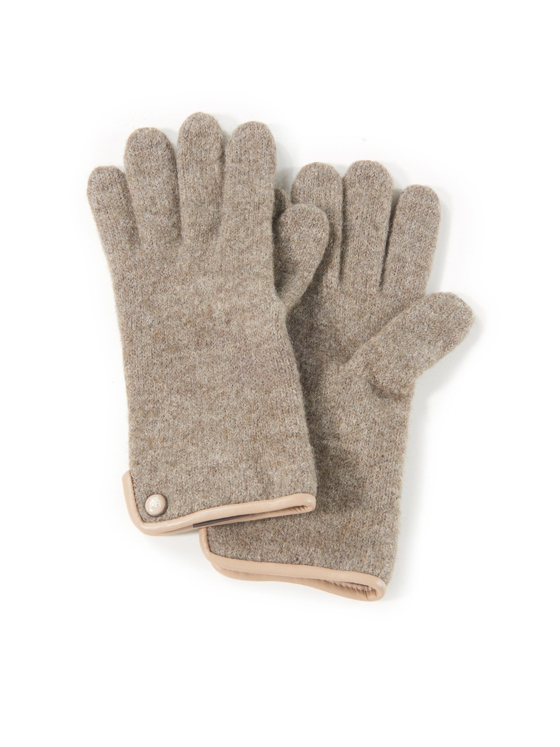 Handschoenen van 100% scheerwol Van Roeckl beige Kopen