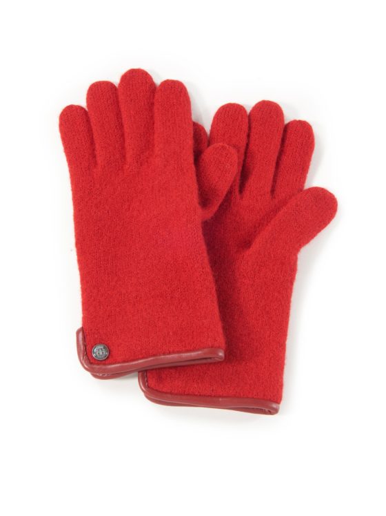 Handschoenen van 100% scheerwol Van Roeckl rood Kopen