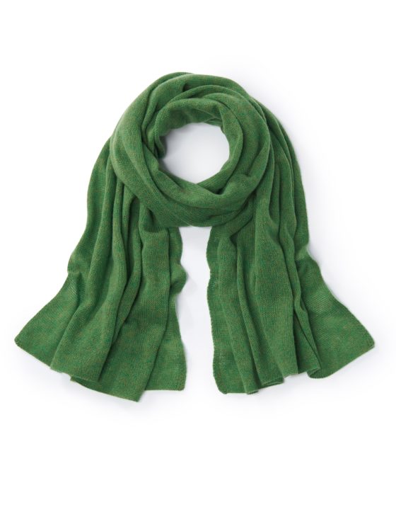 Sjaal van 100% kasjmier Van Peter Hahn Cashmere groen Kopen