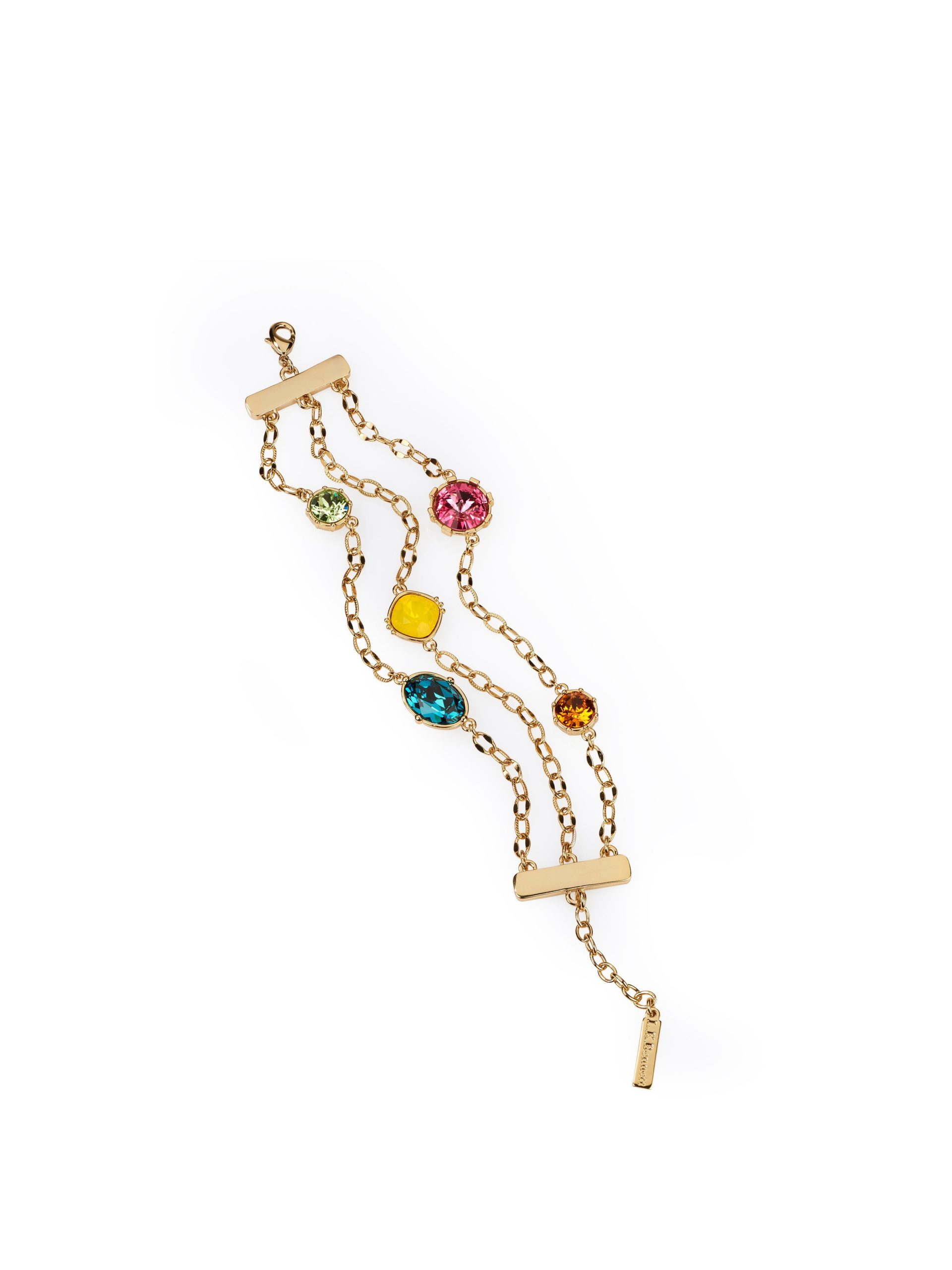 Driedelige armband met kristallen van Swarovski® Van Uta Raasch goudkleur Kopen