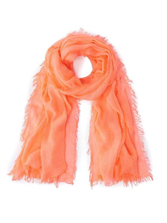 Sjaal met franje rondom Van MYBC oranje Kopen