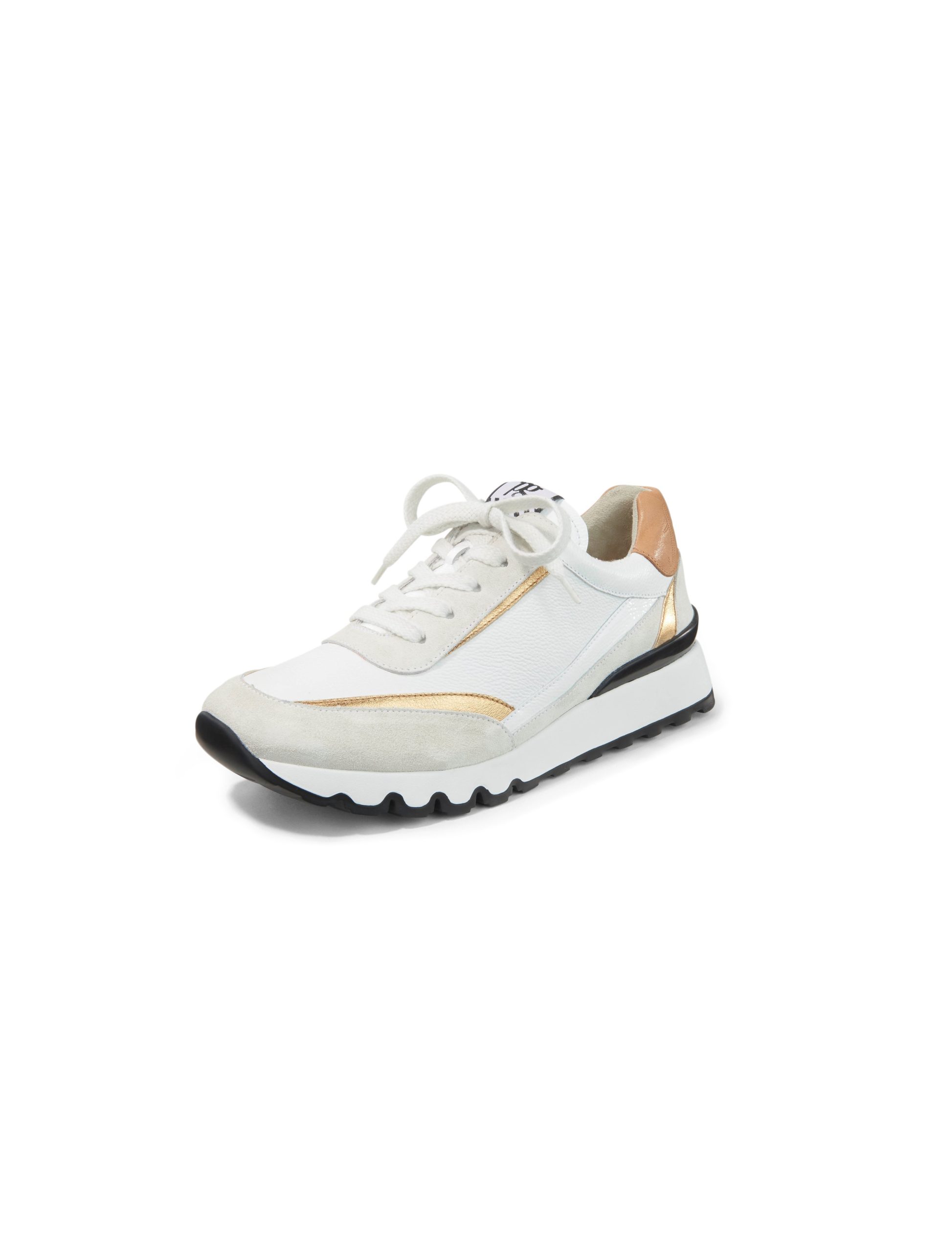 Sneakers van kalfsnappaleer met frottévoering Van Paul Green wit Kopen