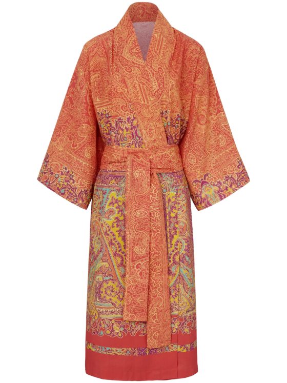Kimono Michelle van 100% katoen Van Bassetti oranje Kopen