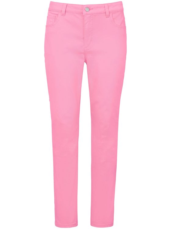 Enkellange jeans met smalle pijpen Van MYBC roze Kopen
