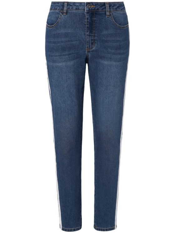7/8-jeans met bandje langs de zijnaden Van Emilia Lay denim Kopen