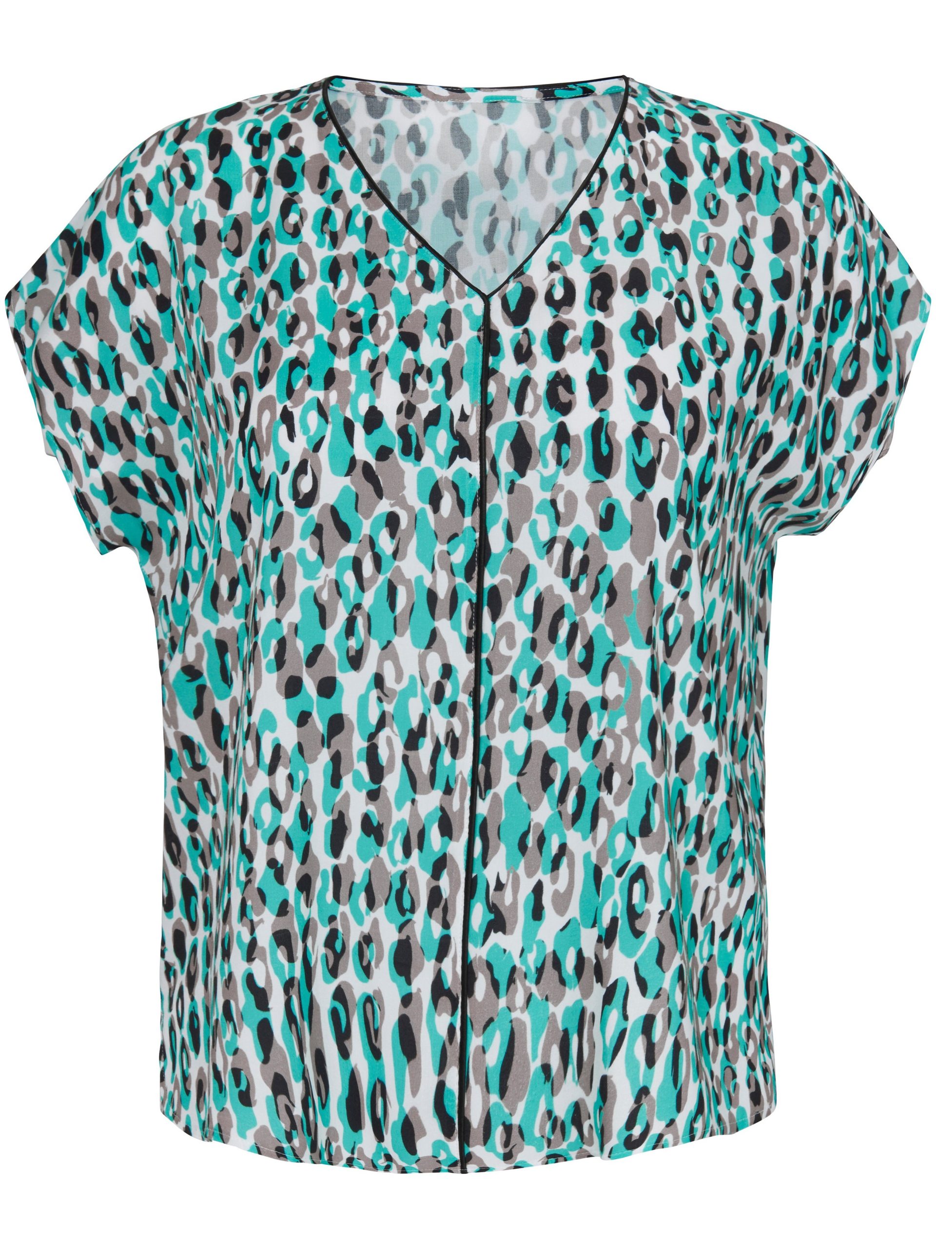 Shirt met aangeknipte mouwen en luipaardprint Van Anna Aura multicolour Kopen