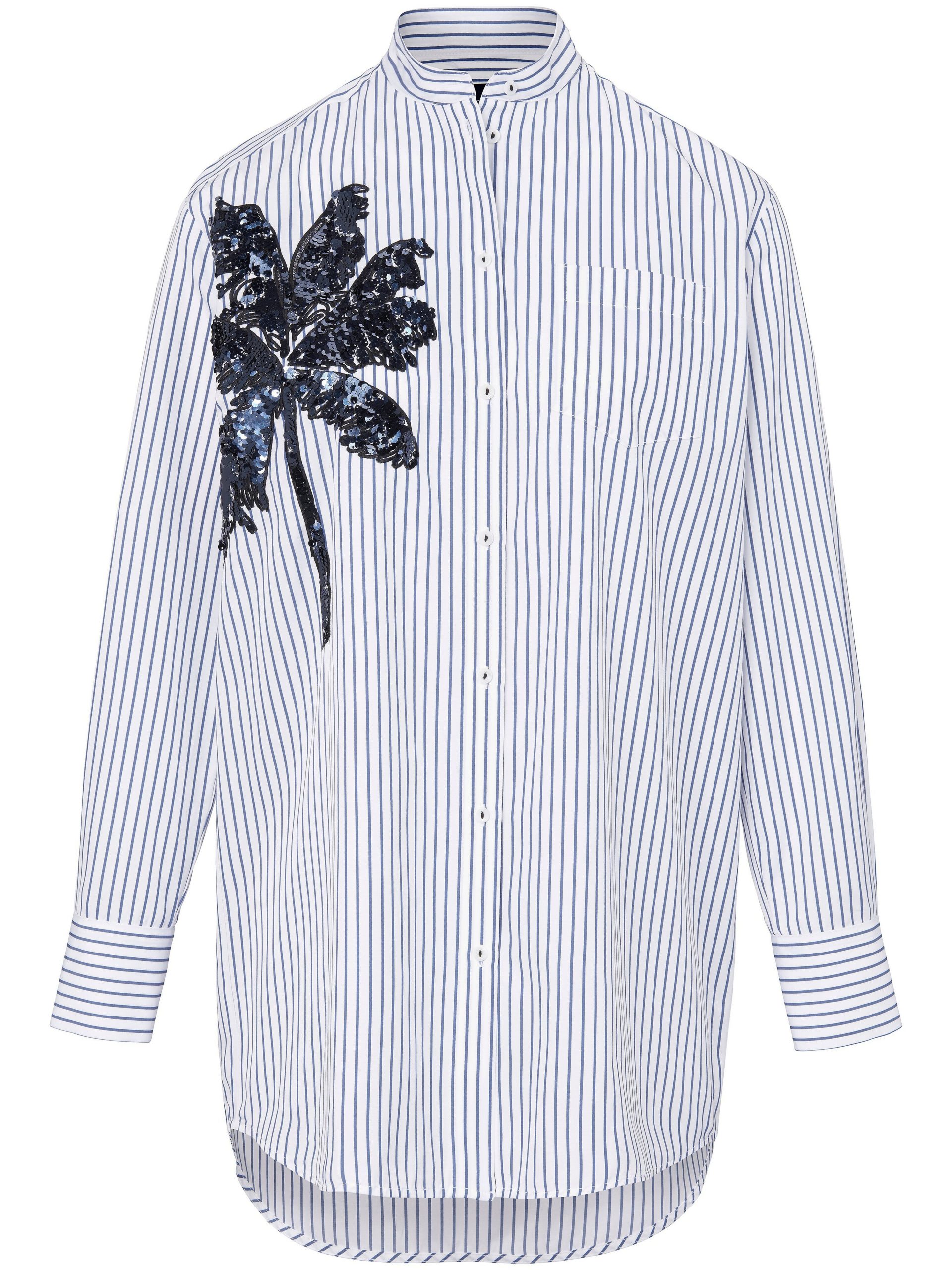 Lange blouse met lange mouwen Van Margittes multicolour Kopen