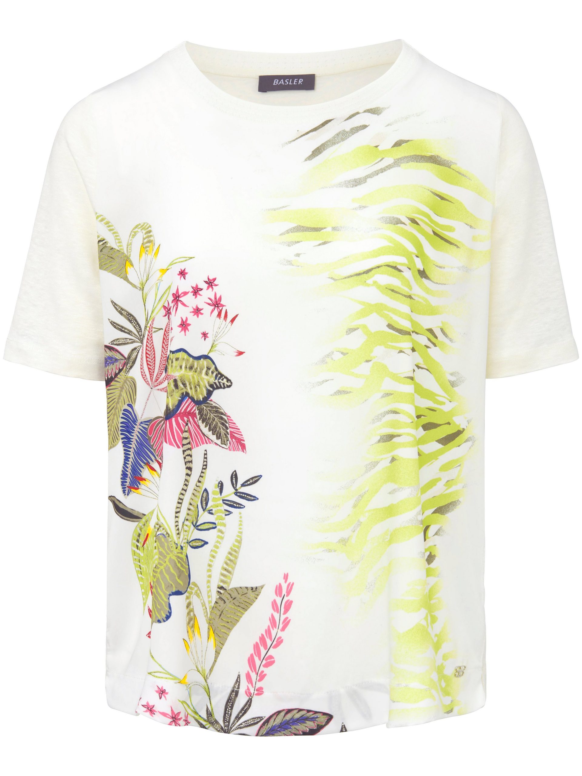 Shirt met ronde hals en korte mouwen Van Basler multicolour Kopen
