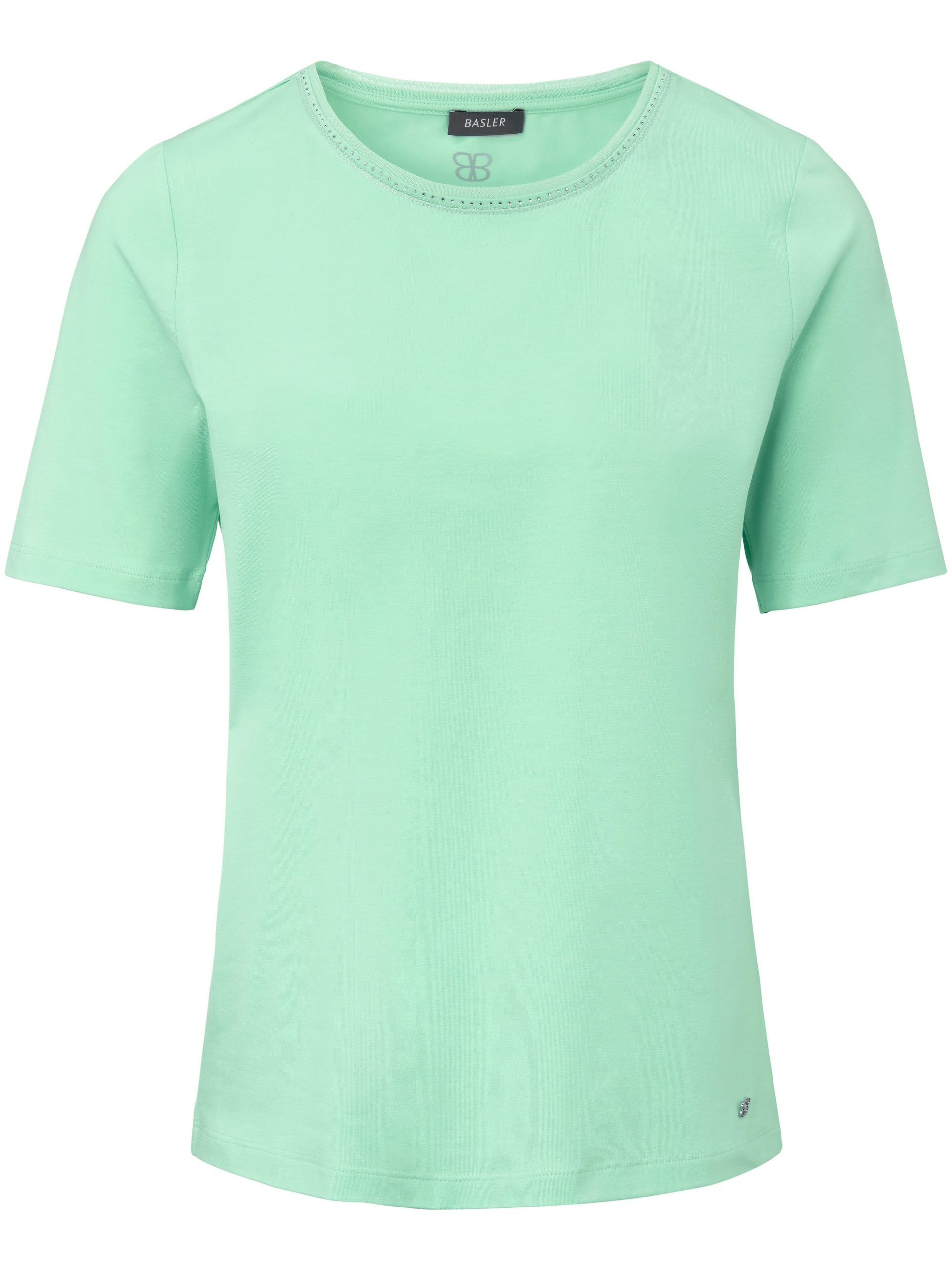 Shirt met ronde hals en korte mouwen Van Basler groen Kopen