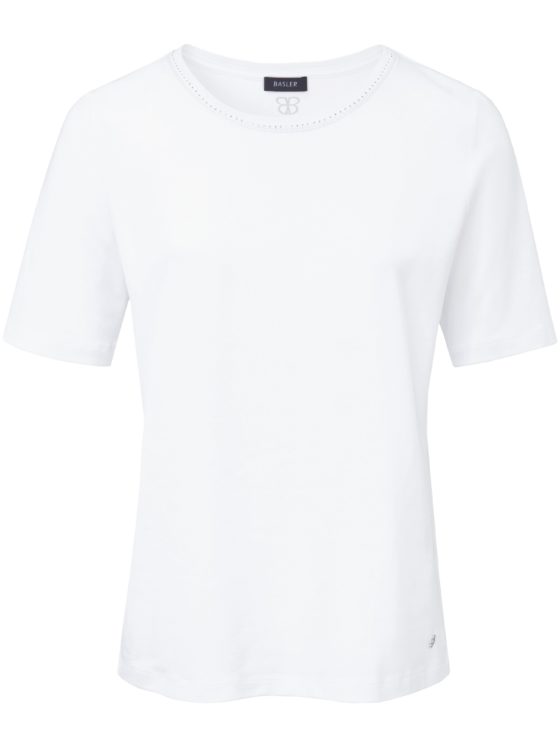 Shirt met ronde hals en korte mouwen Van Basler wit Kopen