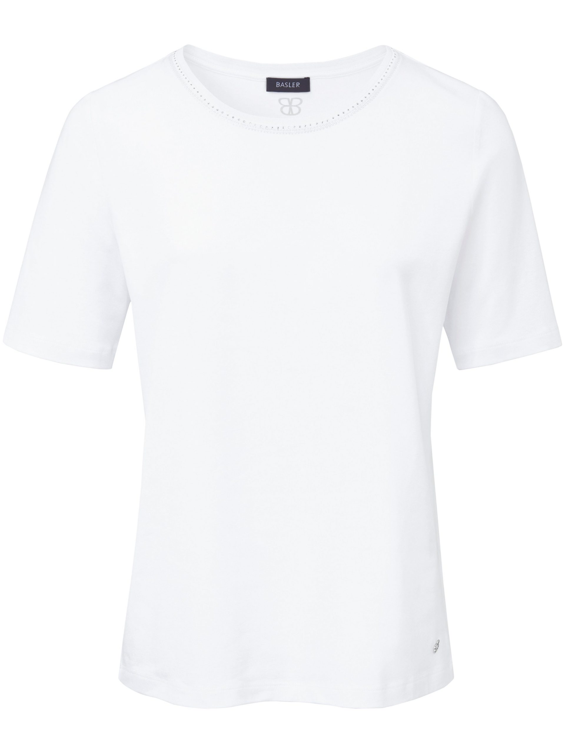Shirt met ronde hals en korte mouwen Van Basler wit Kopen