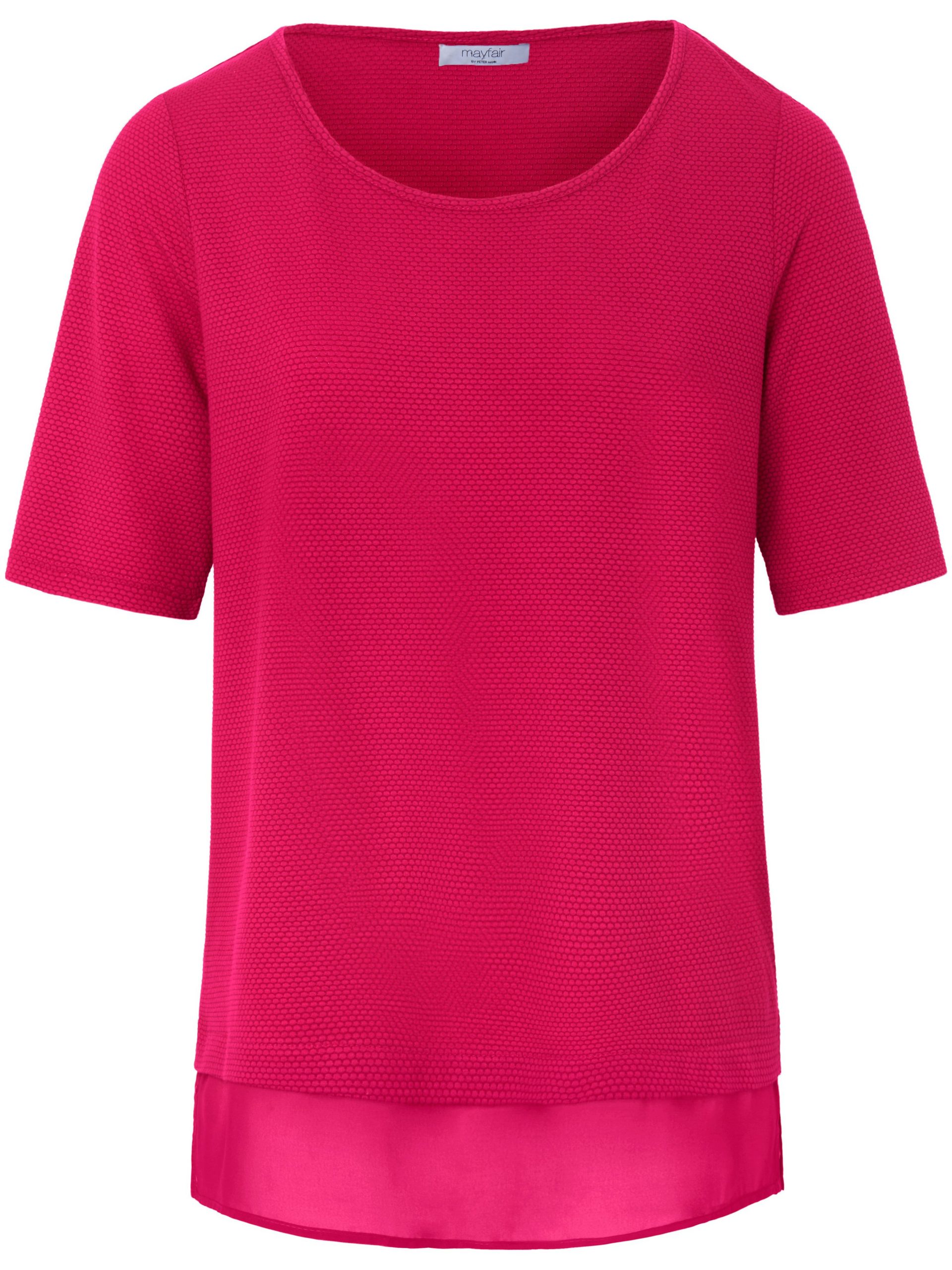Shirt met ronde hals en korte mouwen Van mayfair by Peter Hahn roze Kopen