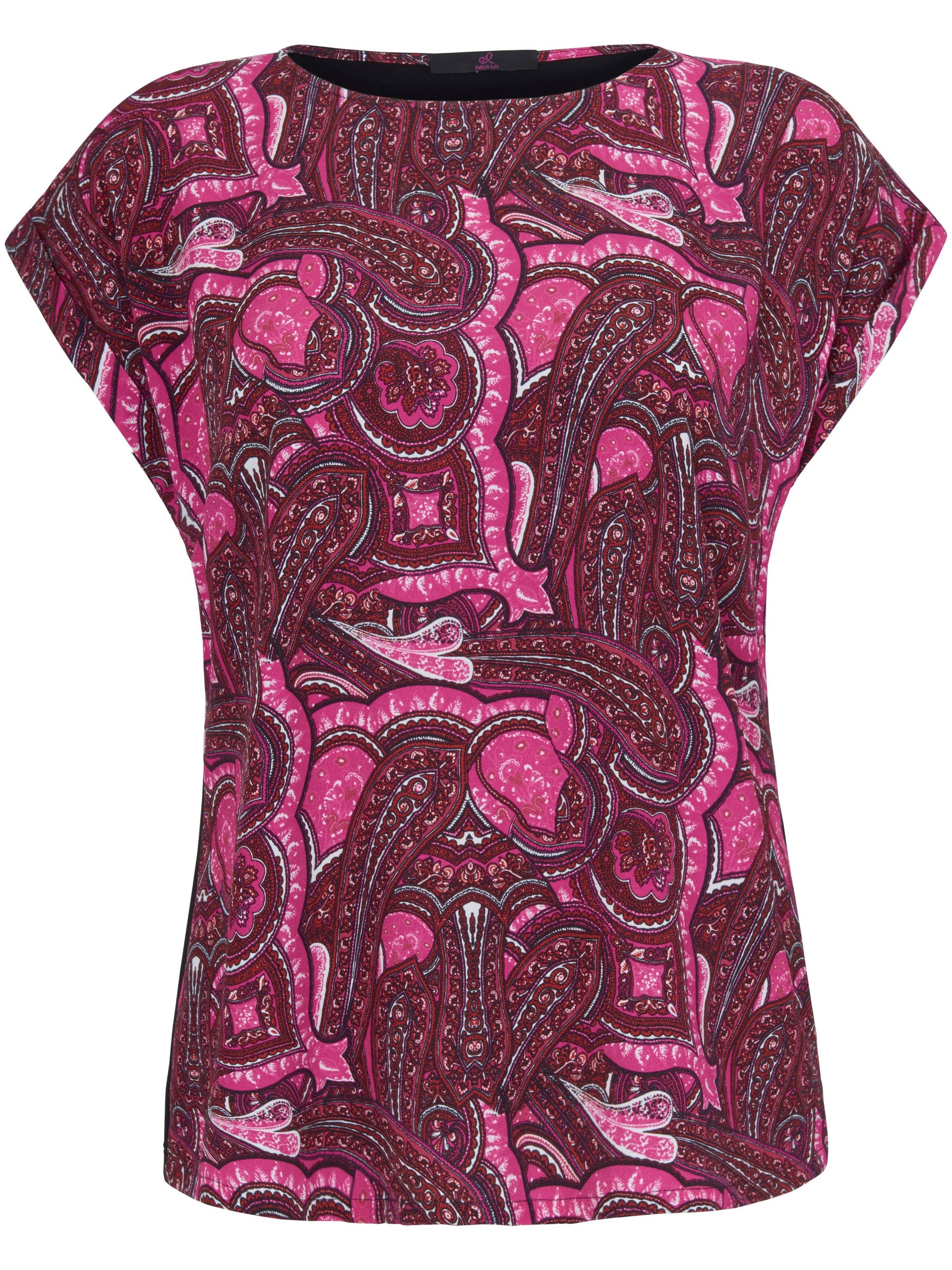 Shirt met aangeknipte mouwen Van Emilia Lay multicolour Kopen
