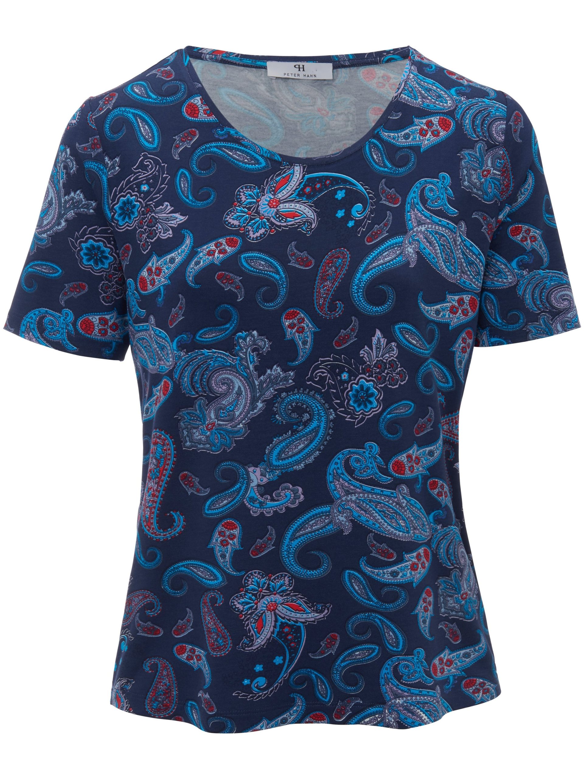 Shirt met korte mouwen en paisleydessin Van Peter Hahn multicolour Kopen