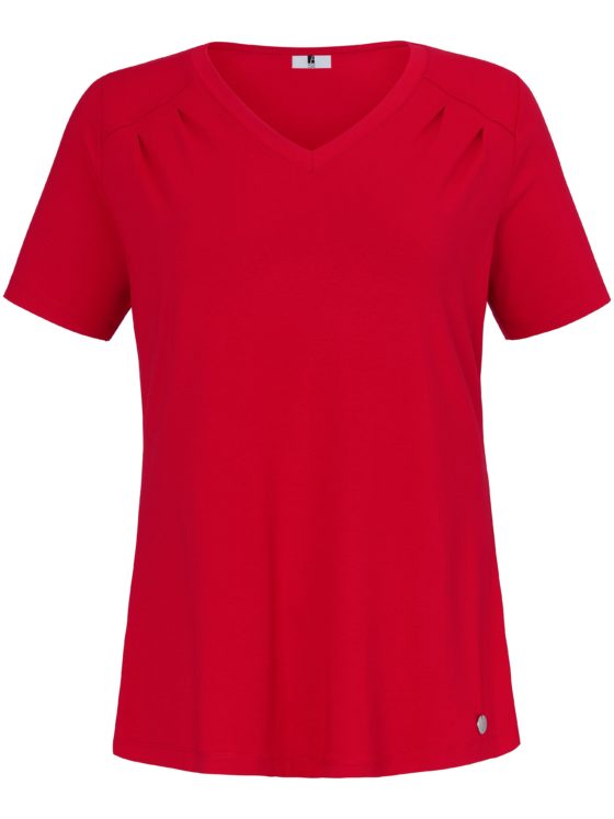 Shirt in A-lijn met korte mouwen Van Anna Aura rood Kopen