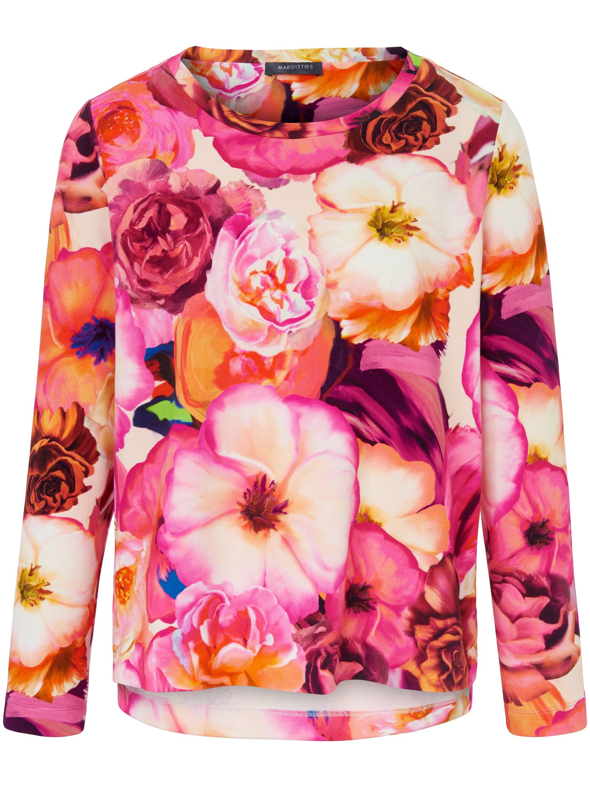 Sweatshirt met lange mouwen en bloemenprint Van Margittes multicolour Kopen