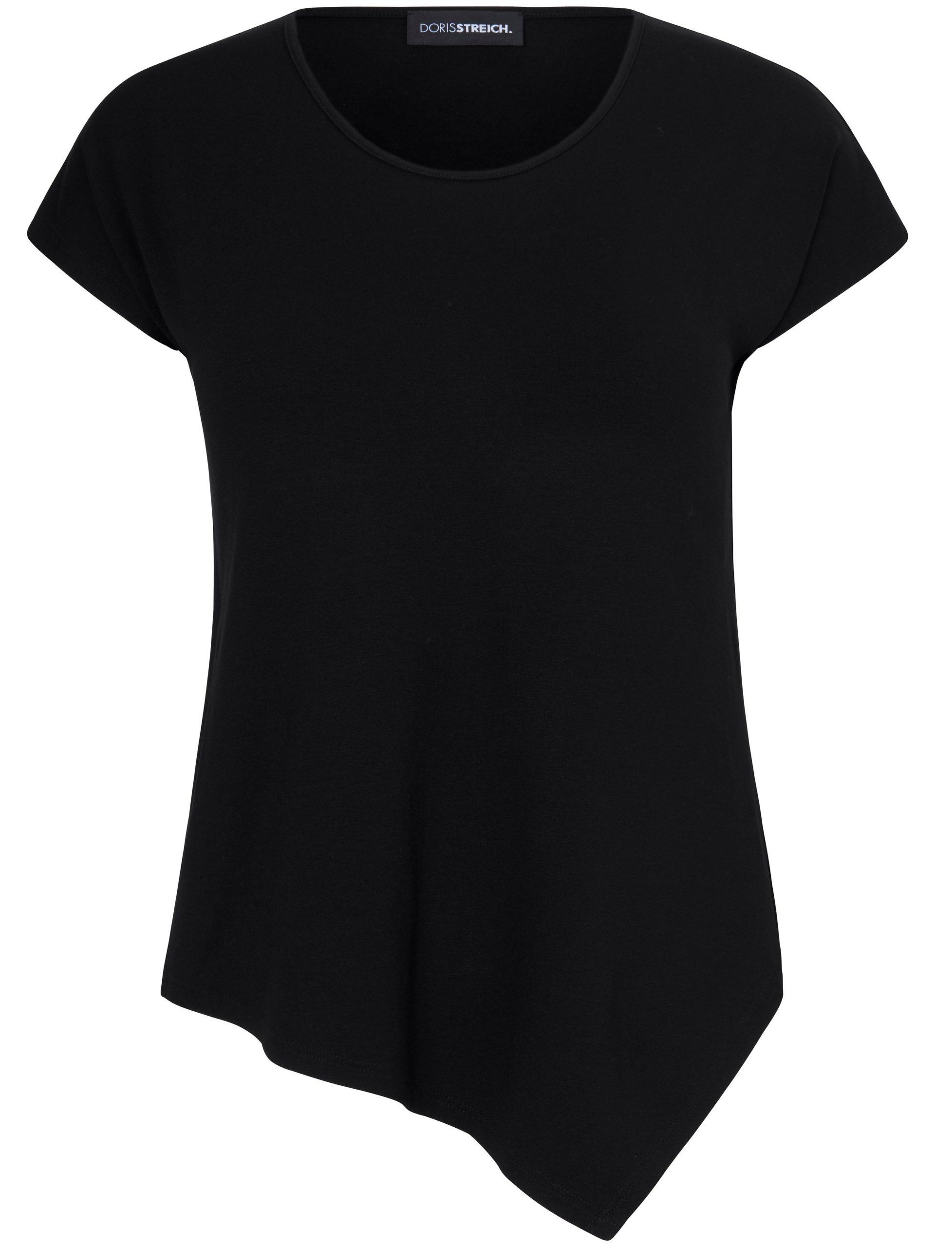T-shirt met kwartlange mouwtjes en ronde hals Van Doris Streich zwart Kopen