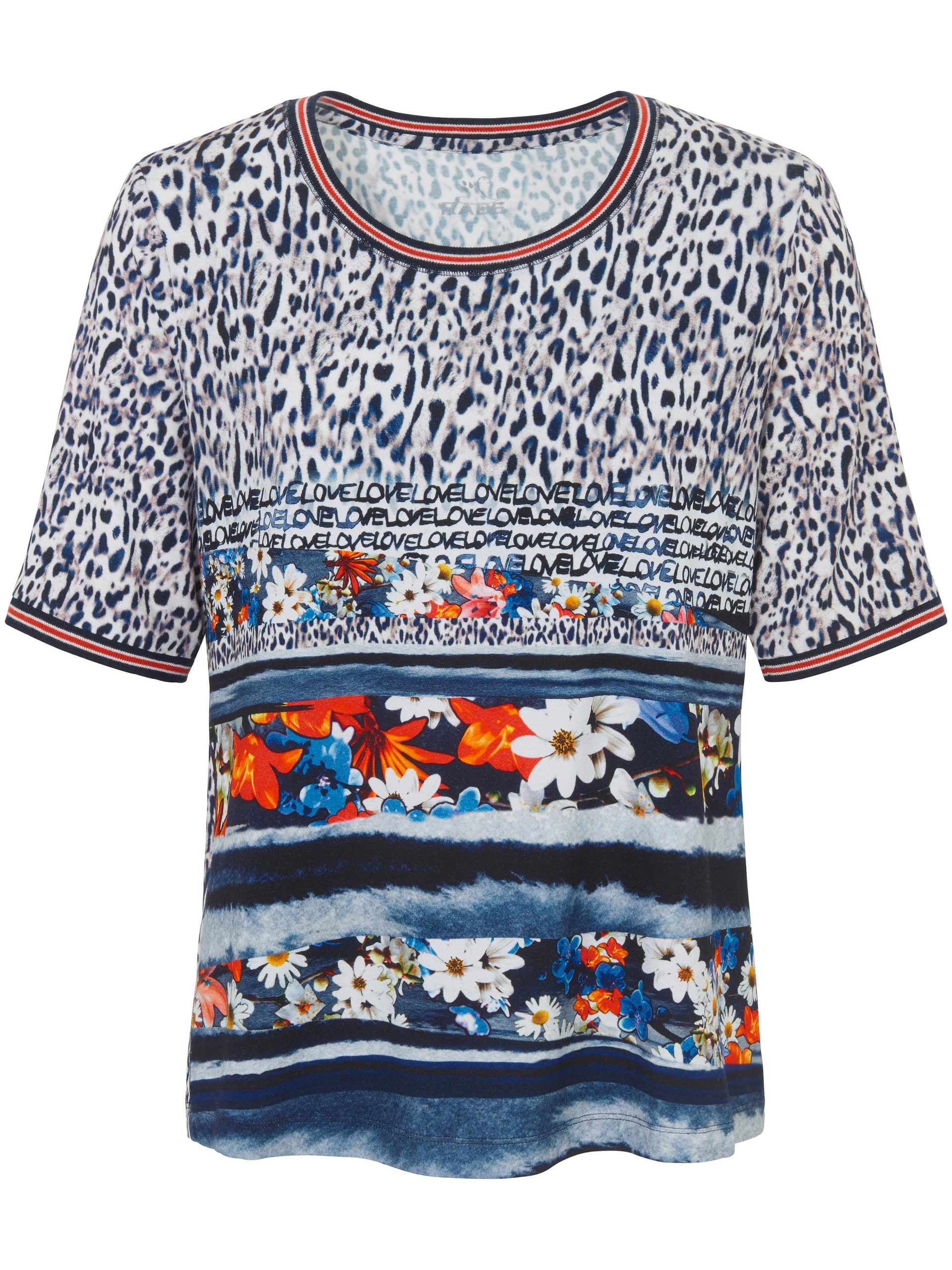 Shirt met ronde hals en korte mouwen Van Rabe multicolour Kopen