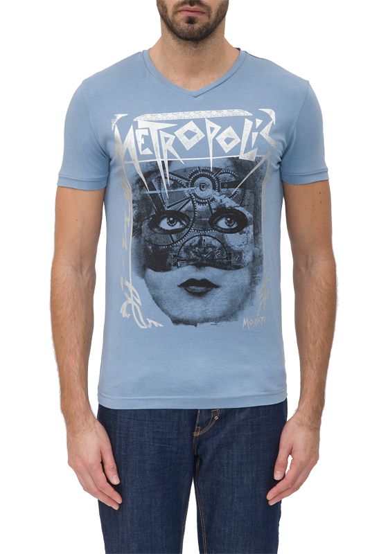 7024 METROPOLIS – Antony Morato – T-shirts – Blauw Kopen