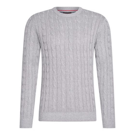 Cable Pullover Grijs