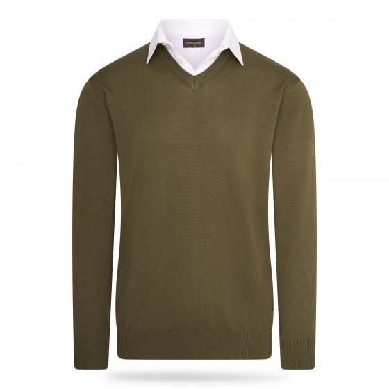 Mock Pullover Groen