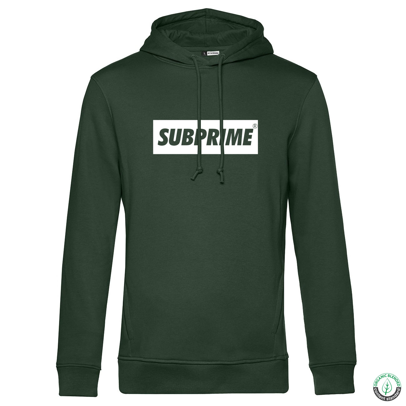 Hoodie Block Jade Groen