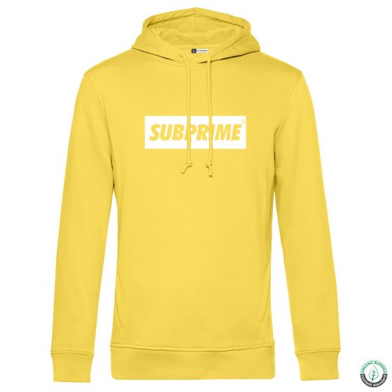 Hoodie Block Geel