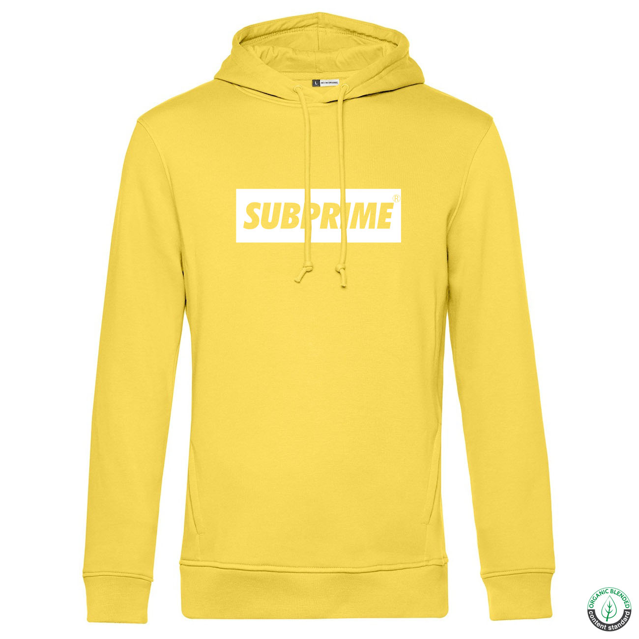 Hoodie Block Geel